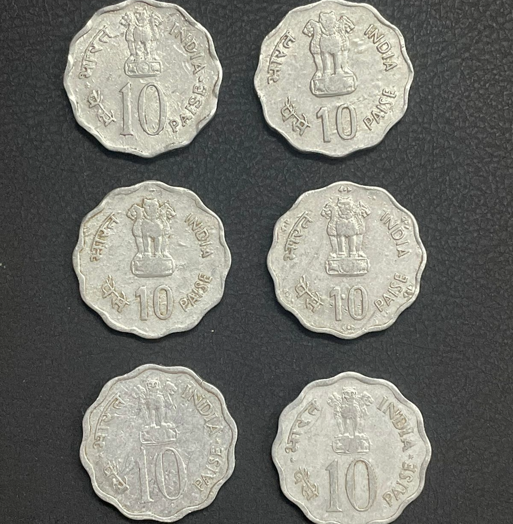 10 Paise Commemorative coins (6 different)