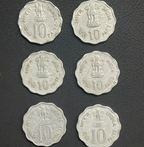 10 Paise Commemorative coins (6 different)