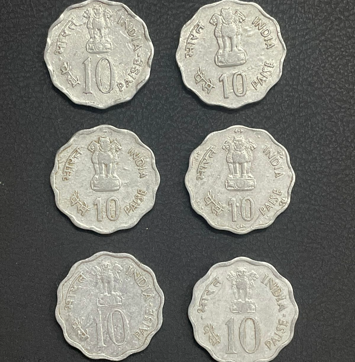 10 Paise Commemorative coins (6 different)