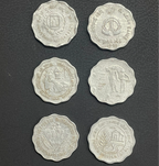 10 Paise Commemorative coins (6 different)