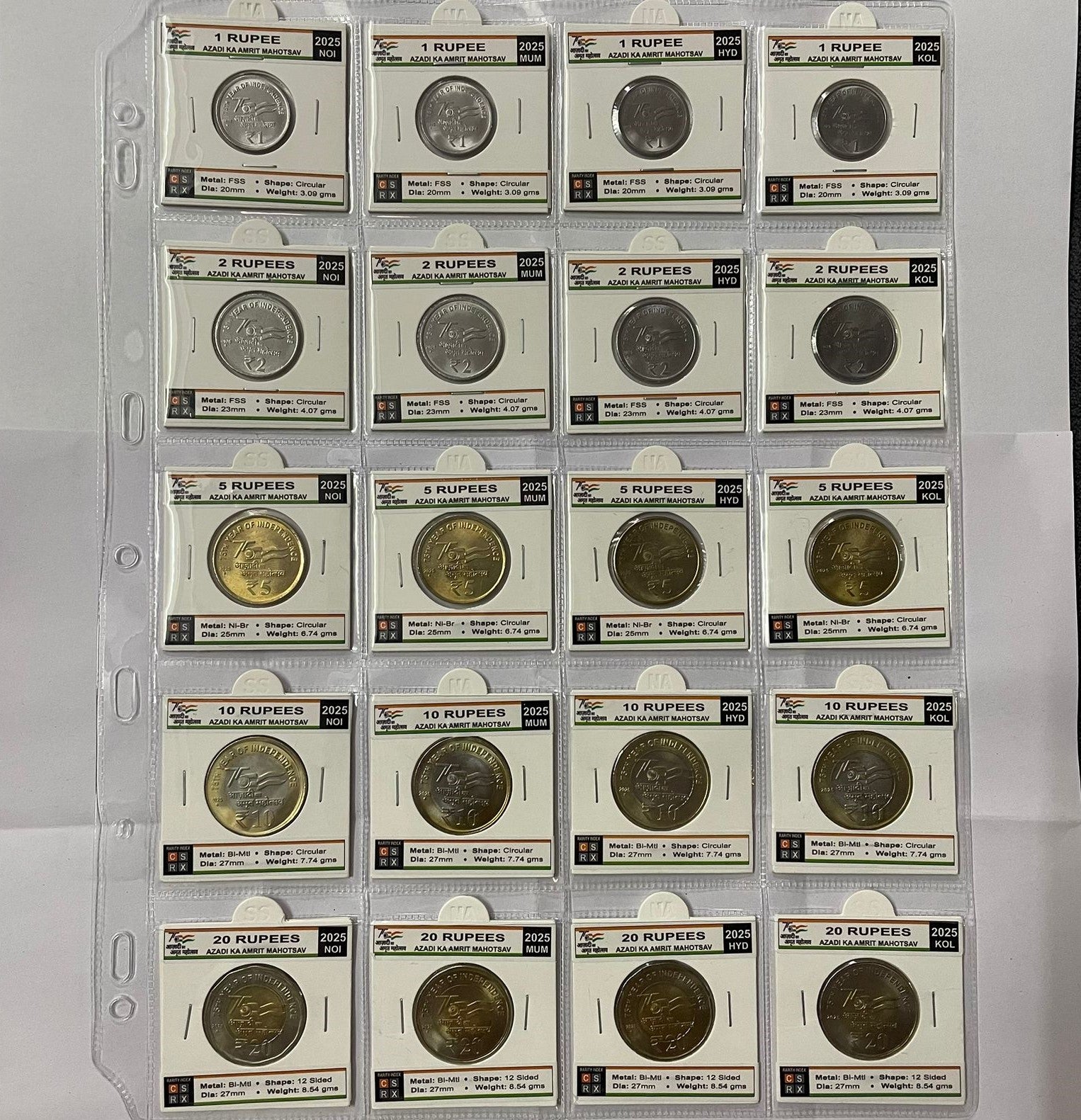 AKAM 2025 Set- 20 Coins