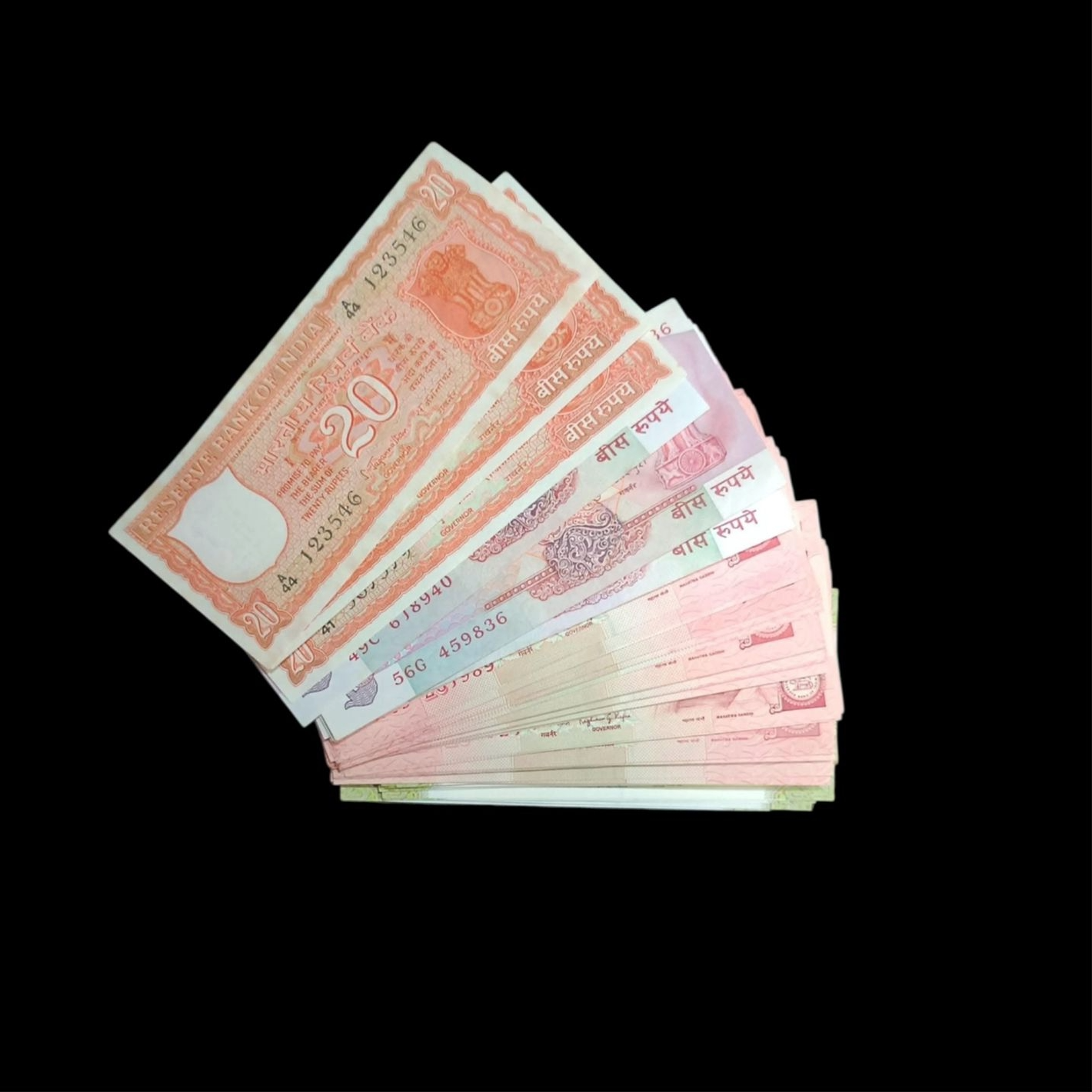 20 RUPEES SIGNATURE SET (D-1 TO D90) UNC