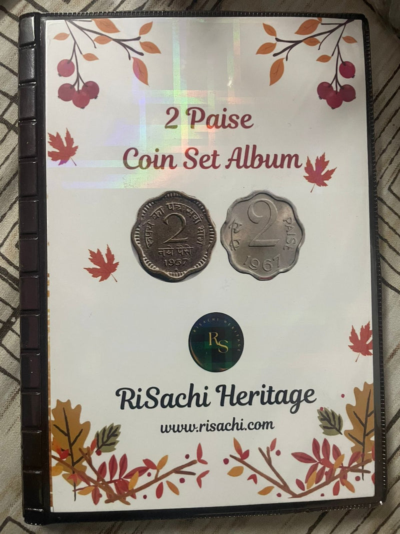 2 Paise Coin Set Album- Mintwise Complete Set (Rarest Collection)