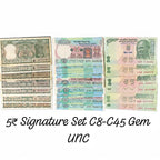 5 Rupees Signature Set C8-C45