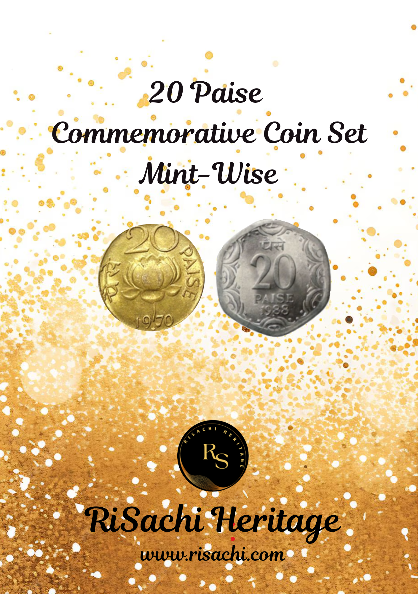 20 Paise Theme Coin Set - Mint Wise complete Set