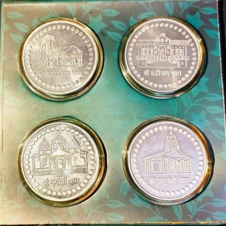 Char Dham coin set