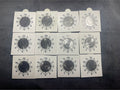 Clock Set - Rotation Error coins- 2 Rupee Flora Design