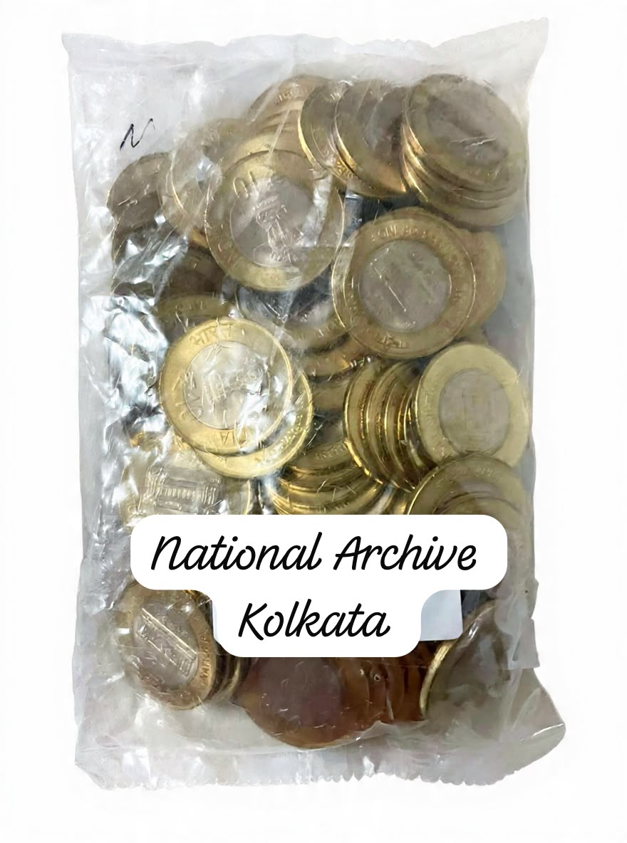 10 Rupees National Archive Kolkata Mint